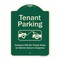 Signmission Designer Series-Tenant Parking Violators Towed Away With Graphic, 24" x 18", G-1824-9880 A-DES-G-1824-9880 - alternate 1